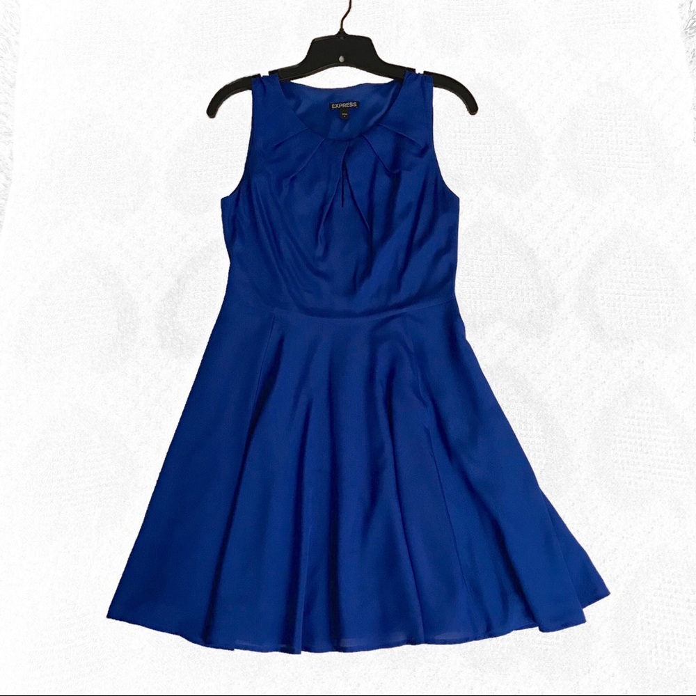 Express Skater Dress Royal Blue Size 4